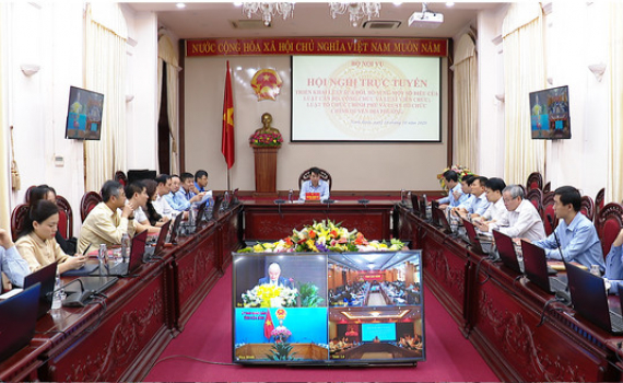 Hội nghị trực tuyến to&agrave;n quốc triển khai một số Bộ luật quan trọng