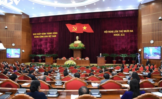 Th&ocirc;ng b&aacute;o Hội nghị lần thứ 13 Ban Chấp h&agrave;nh Trung ương Đảng kho&aacute; XII