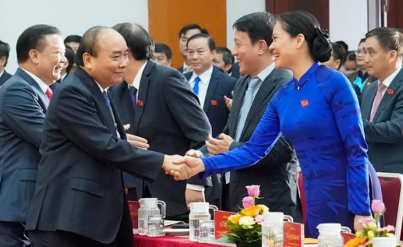 Thủ tướng Nguyễn Xu&acirc;n Ph&uacute;c dự Đại hội Thi đua y&ecirc;u nước ng&agrave;nh T&agrave;i ch&iacute;nh