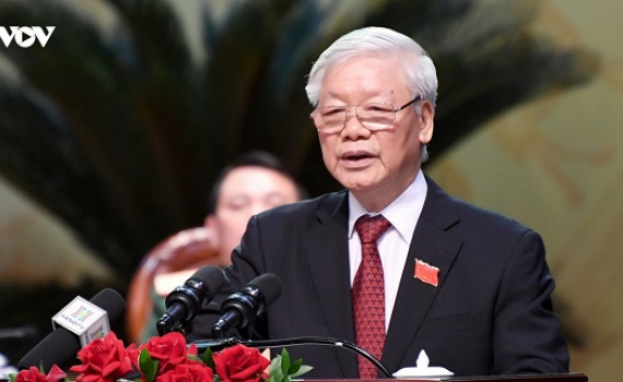 Tổng b&iacute; thư, Chủ tịch nước dự chỉ đạo Đại hội Đảng bộ H&agrave; Nội lần thứ XVII