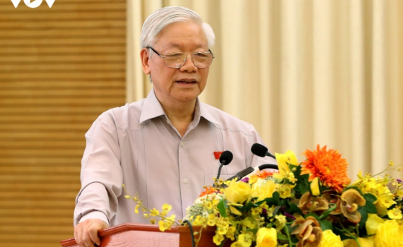 Tổng B&iacute; thư, Chủ tịch nước Nguyễn Ph&uacute; Trọng tiếp x&uacute;c cử tri H&agrave; Nội