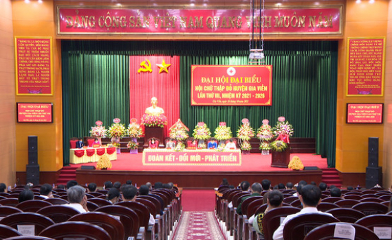 Đại hội đại biểu Hội Chữ thập đỏ huyện Gia Viễn lần thứ VII
