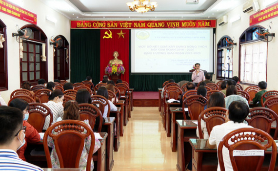Tập huấn, bồi dưỡng kiến thức c&ocirc;ng t&aacute;c x&acirc;y dựng n&ocirc;ng th&ocirc;n mới 