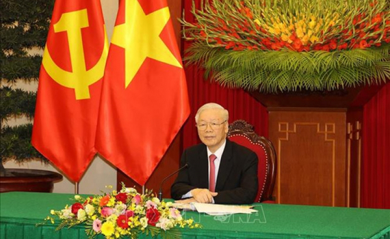 Tổng B&iacute; thư Nguyễn Ph&uacute; Trọng gửi Th&ocirc;ng điệp tới Hội thảo quốc tế thường ni&ecirc;n &ldquo;C&aacute;c ch&iacute;nh đảng v&agrave; một x&atilde; hội mới&rdquo;