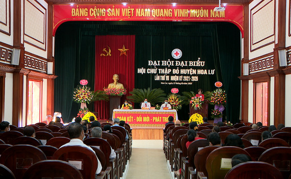 Đại hội đại biểu Hội Chữ thập đỏ huyện Hoa Lư lần thứ VII