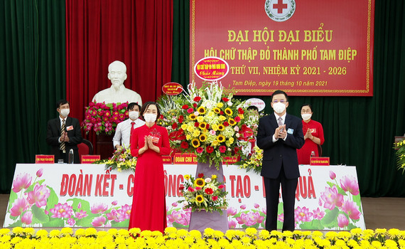 Đại hội đại biểu Hội Chữ Thập đỏ TP Tam Điệp, nhiệm kỳ 2021-2026
