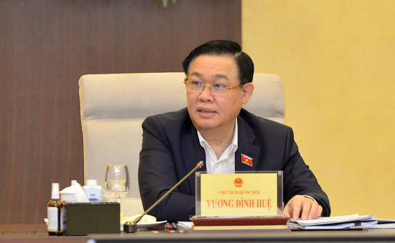 Chủ tịch Quốc hội Vương Đ&igrave;nh Huệ l&agrave;m việc với c&aacute;c cơ quan về chuẩn bị Kỳ họp thứ Hai, Quốc hội Kh&oacute;a XV 