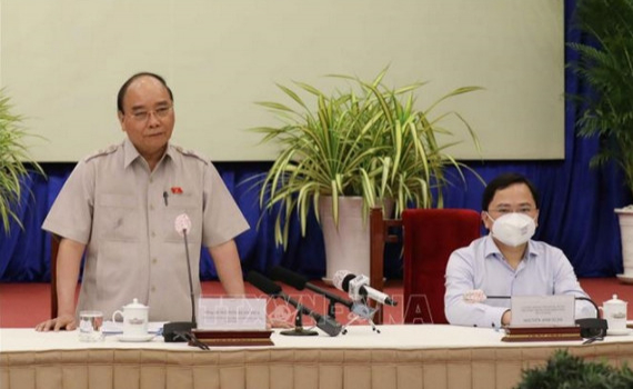 Chủ tịch nước Nguyễn Xu&acirc;n Ph&uacute;c gặp mặt Hội Doanh nghiệp trẻ Việt Nam