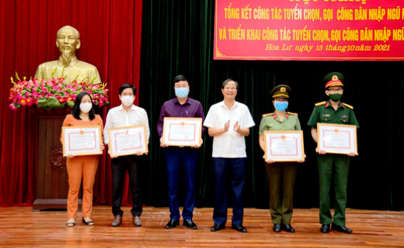 Hoa Lư triển khai c&ocirc;ng t&aacute;c tuyển qu&acirc;n năm 2022