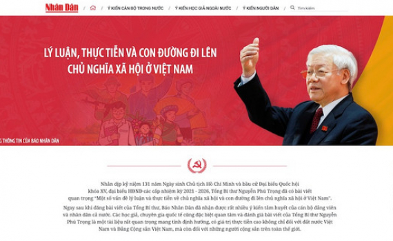 B&aacute;o Nh&acirc;n D&acirc;n ra mắt trang th&ocirc;ng tin đặc biệt về b&agrave;i viết của Tổng B&iacute; thư Nguyễn Ph&uacute; Trọng