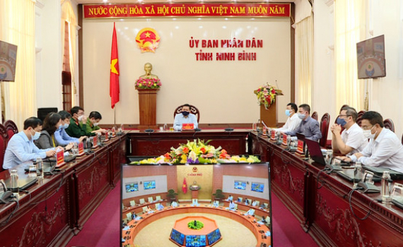 Hội nghị trực tuyến về lưu th&ocirc;ng h&agrave;ng h&oacute;a, h&agrave;nh kh&aacute;ch v&agrave; phục hồi sản xuất