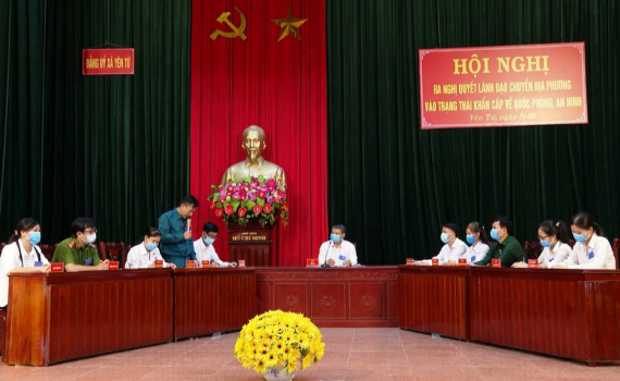 Y&ecirc;n M&ocirc; diễn tập chiến đấu ph&ograve;ng thủ cấp x&atilde; năm 2021