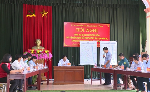 Y&ecirc;n Kh&aacute;nh diễn tập chiến đấu ph&ograve;ng thủ cụm x&atilde; năm 2021