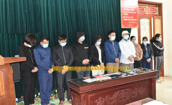 Ninh B&igrave;nh: Triệt ph&aacute; đường d&acirc;y đ&aacute;nh bạc c&ocirc;ng nghệ cao giao dịch tr&ecirc;n 10 tỷ đồng