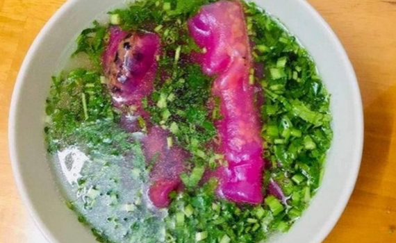 Hấp dẫn m&oacute;n b&aacute;nh cuốn thanh long