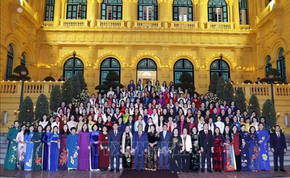 L&atilde;nh đạo Đảng, Nh&agrave; nước gặp mặt c&aacute;c nữ đại biểu Quốc hội