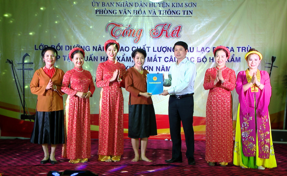 Kim Sơn tổng kết c&aacute;c lớp tập huấn nghệ thuật truyền thống