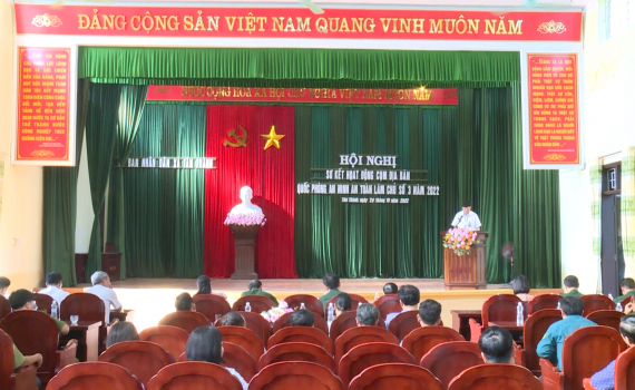 Sơ k&ecirc;́t 1 năm hoạt đ&ocirc;̣ng cụm địa bàn Qu&ocirc;́c phòng an toàn làm chủ s&ocirc;́ 3