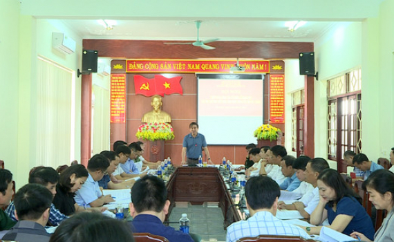 Hội nghị triển khai c&ocirc;ng t&aacute;c tổ chức Lễ khai mạc Đại hội TDTT tỉnh