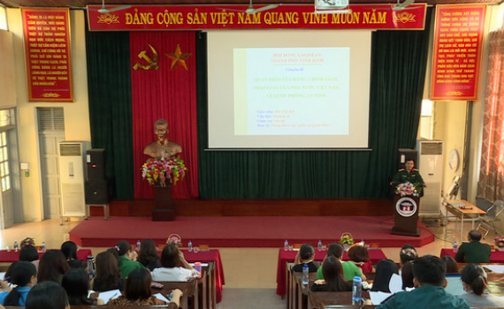 Th&agrave;nh phố Ninh B&igrave;nh bồi dưỡng kiến thức QP&AN cho đối tượng 4