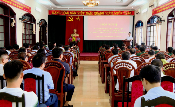 Tập huấn diễn tập Quốc ph&ograve;ng, an ninh Sở NN&PTNT