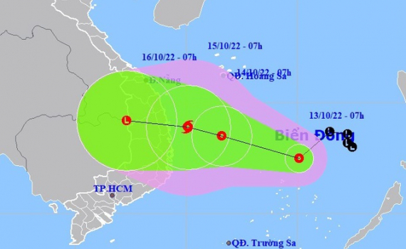 ATNĐ c&oacute; khả năng mạnh l&ecirc;n th&agrave;nh b&atilde;o, hướng v&agrave;o miền Trung