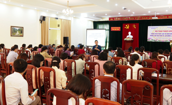 Tập huấn nghiệp vụ c&ocirc;ng t&aacute;c b&igrave;nh đẳng giới