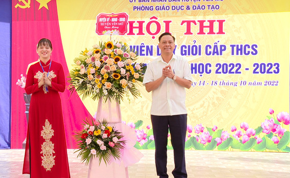 Khai mạc Hội thi gi&aacute;o vi&ecirc;n giỏi cấp THCS huyện Y&ecirc;n M&ocirc;