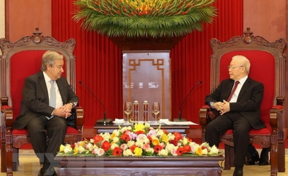 Tổng Thư k&yacute; Li&ecirc;n hợp quốc kết th&uacute;c chuyến thăm ch&iacute;nh thức Việt Nam