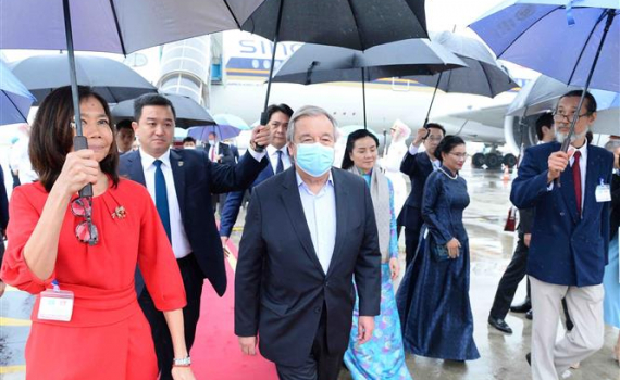 Tổng Thư k&yacute; LHQ Ant&oacute;nio Guterres bắt đầu chuyến thăm ch&iacute;nh thức Việt Nam