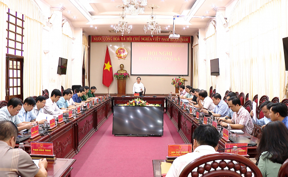 Hội nghị UBND tỉnh phi&ecirc;n thường kỳ th&aacute;ng 10/2022