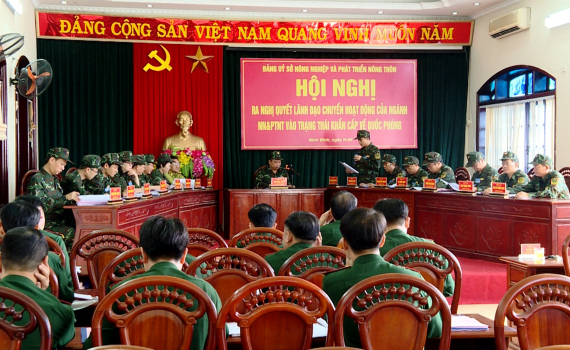 Sở N&ocirc;ng nghiệp v&agrave; Ph&aacute;t triển n&ocirc;ng th&ocirc;n luyện tập diễn tập QPAN