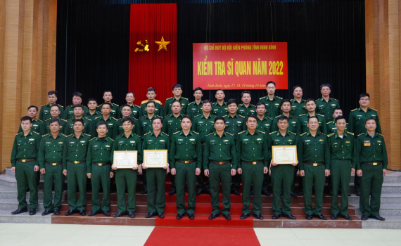 Bộ Chỉ huy Bộ đội Bi&ecirc;n ph&ograve;ng tỉnh Ninh B&igrave;nh kiểm tra sĩ quan năm 2022