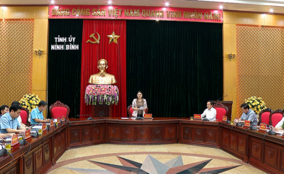 Giao ban c&ocirc;ng t&aacute;c nội ch&iacute;nh, ph&ograve;ng chống tham nhũng, cải c&aacute;ch tư ph&aacute;p v&agrave; t&ocirc;n gi&aacute;o