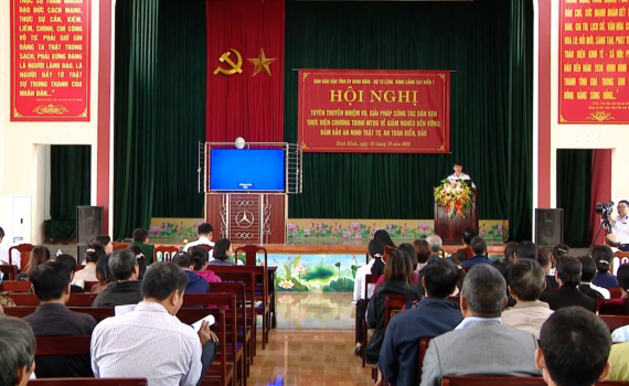 Tuy&ecirc;n truyền về c&ocirc;ng t&aacute;c d&acirc;n vận thực hiện Chương tr&igrave;nh mục ti&ecirc;u quốc gia giảm ngh&egrave;o bền vững