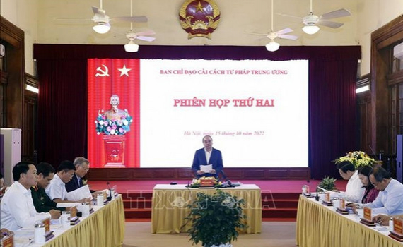 Chủ tịch nước chủ tr&igrave; Phi&ecirc;n họp thứ hai Ban Chỉ đạo Cải c&aacute;ch Tư ph&aacute;p Trung ương