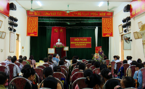 Phổ biến c&aacute;c quy định của ph&aacute;p luật cho đội ngũ tuy&ecirc;n truyền vi&ecirc;n, h&ograve;a giải vi&ecirc;n v&agrave; nh&acirc;n d&acirc;n x&atilde; Ninh An