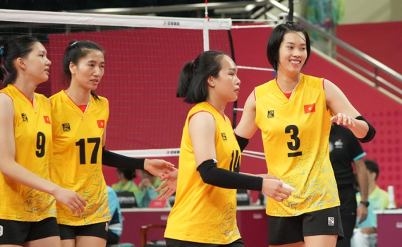 B&oacute;ng chuyền nữ Việt Nam khởi đầu thuận lợi tại ASIAD 19