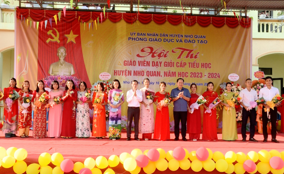 Nho Quan khai mạc Hội thi gi&aacute;o vi&ecirc;n dạy giỏi cấp Tiểu học năm học 2023-2024