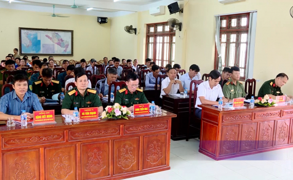 Y&ecirc;n M&ocirc; sơ kết hoạt động cụm địa b&agrave;n quốc ph&ograve;ng an to&agrave;n l&agrave;m chủ