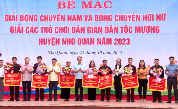 Bế mạc Giải thể thao huyện Nho Quan năm 2023
