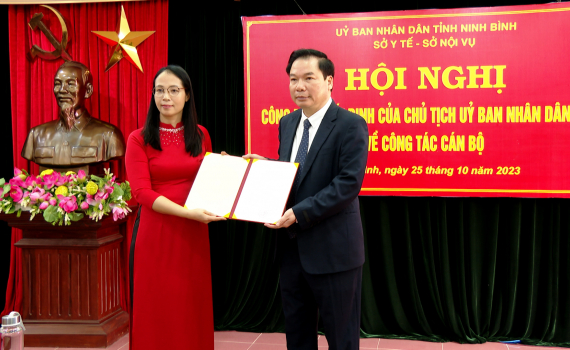 C&ocirc;ng bố Quyết định điều động, bổ nhiệm Hiệu trưởng Trường Cao đẳng Y tế Ninh B&igrave;nh