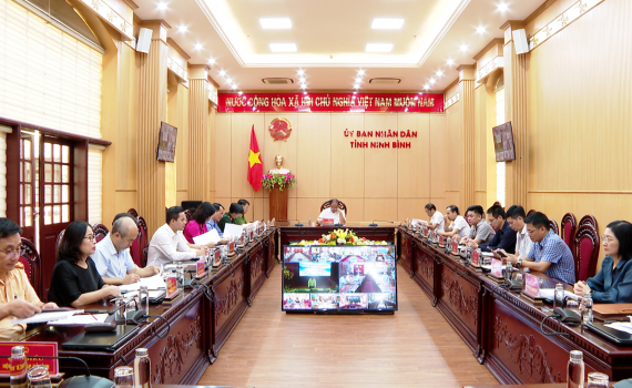 Giao ban trực tuyến c&ocirc;ng t&aacute;c bảo đảm trật tự ATGT 9 th&aacute;ng đầu năm 2023
