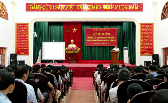 Nho Quan bồi dưỡng, cập nhật kiến thức cho c&aacute;n bộ