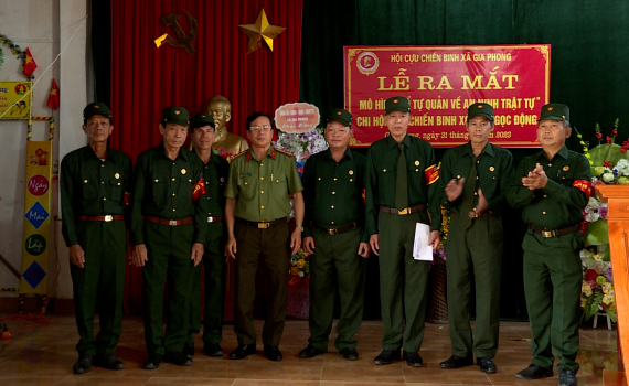 Hội CCB huyện Gia Viễn ra mắt Tổ tự quản về An ninh trật tự 