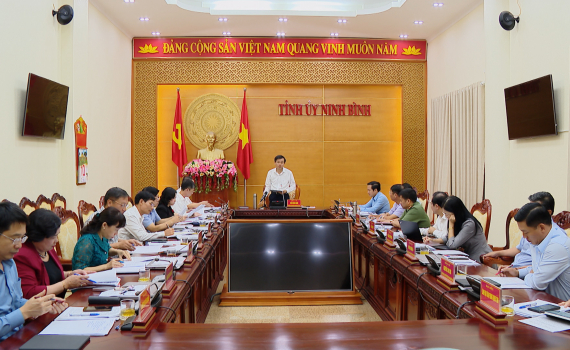 Hội nghị Ban Thường vụ Tỉnh uỷ ng&agrave;y 10/10/2023