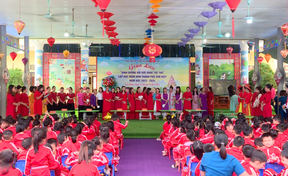 Tam Điệp tổ chức Chương tr&igrave;nh giao lưu &ldquo;Dinh dưỡng với sức khỏe trẻ thơ&rdquo;