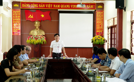 Hội nghị triển khai c&ocirc;ng t&aacute;c phục vụ cho Li&ecirc;n hoan H&aacute;t Xẩm Ninh B&igrave;nh mở rộng năm 2023