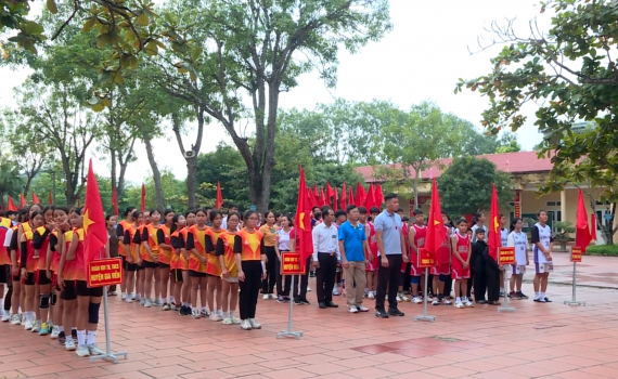 Khai mạc Hội thi TDTT học sinh cấp Tiểu học, THCS cấp cụm huyện năm học 2023- 2024