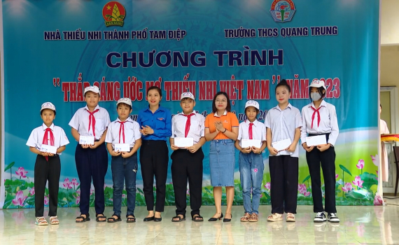 Tam Điệp tổ chức Chương tr&igrave;nh "Thắp s&aacute;ng ước mơ thiếu nhi Việt Nam" 